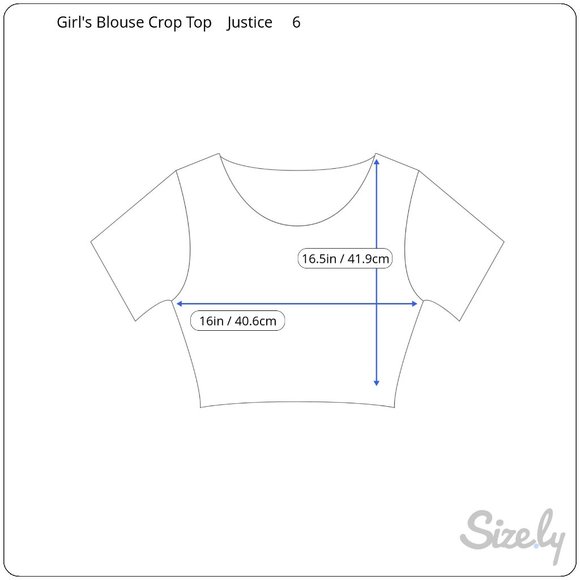 Girl's Floral Blouse Crop Top - Picture 6 of 6